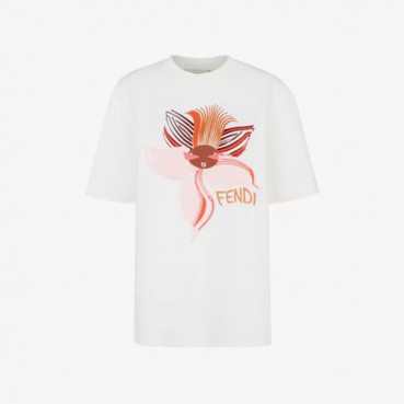 펜디 남성 라운드 반팔 티셔츠 - Fendi Mens Round Tshirt 