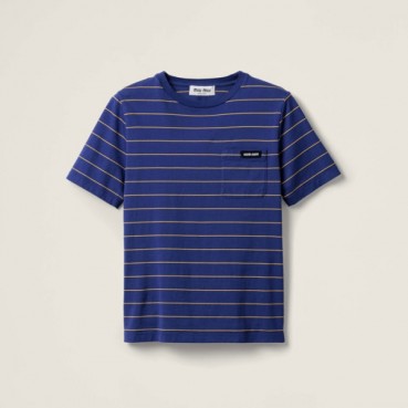 미우미우 남성 라운드 반팔 티셔츠 - Miumiu Mens Round Tshirt 