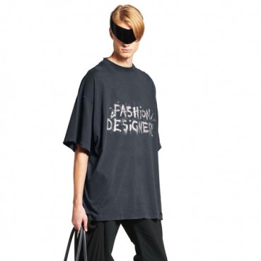 발렌시아가 남성 라운드 반팔 티셔츠 - Balenciaga Mens Round Tshirt 