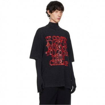 베트멍 남/녀 라운드 반팔 티셔츠 - Vetements Unisex Oversize Tshirt 