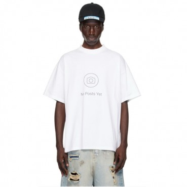 베트멍 남/녀 라운드 반팔 티셔츠 - Vetements Unisex Oversize Tshirt 