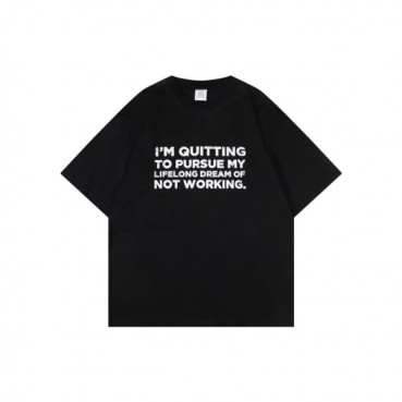 베트멍 남/녀 라운드 반팔 티셔츠 - Vetements Unisex Oversize Tshirt 