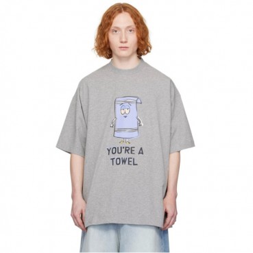 베트멍 남/녀 라운드 반팔 티셔츠 - Vetements Unisex Oversize Tshirt 