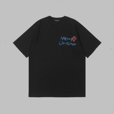 루이비통 남성 라운드 반팔 티셔츠 - Louis vuitton Mens Round Tshirt 