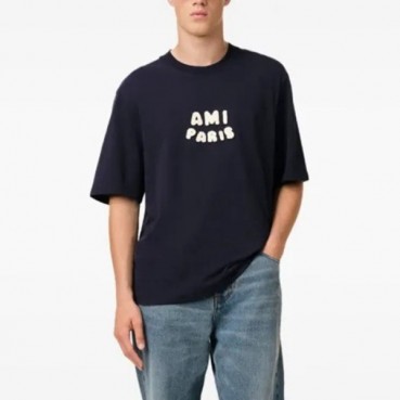 아미 남성 라운드 반팔티 - Ami Mens Round Tshirt 