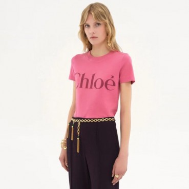 끌로에 여성 반팔 티셔츠 - Chloe Womens Round Tshirt 