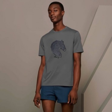 에르메스 남성 라운드 반팔티 - Hermes Mens Round Tshirt 
