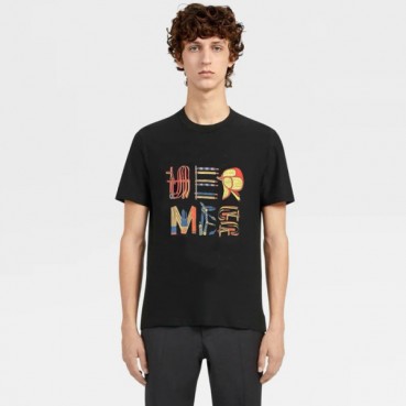 에르메스 남성 라운드 반팔티 - Hermes Mens Round Tshirt 