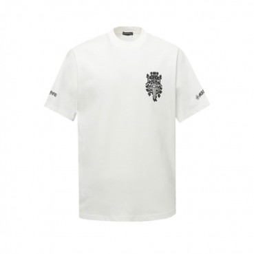 크롬하츠 남성 라운드 반팔티 - Chrom Hearts Mens Round Tshirt 