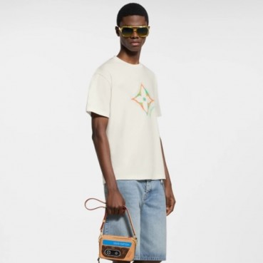 루이비통 남성 라운드 반팔 티셔츠 - Louis vuitton Mens Round Tshirt 