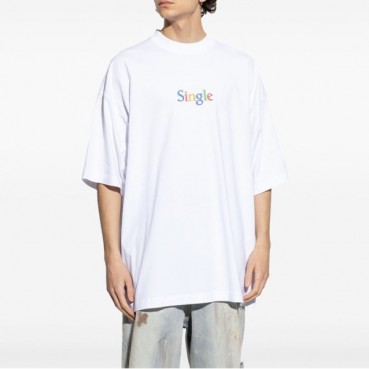 베트멍 남/녀 라운드 반팔 티셔츠 - Vetements Unisex Oversize Tshirt 