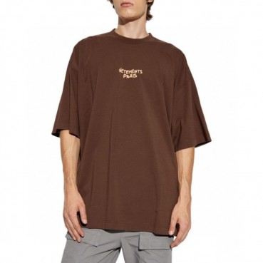 베트멍 남/녀 라운드 반팔 티셔츠 - Vetements Unisex Oversize Tshirt 