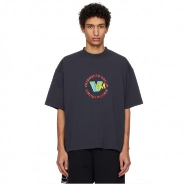 베트멍 남/녀 라운드 반팔 티셔츠 - Vetements Unisex Oversize Tshirt 