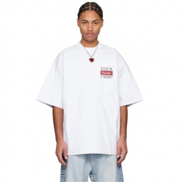 베트멍 남/녀 라운드 반팔 티셔츠 - Vetements Unisex Oversize Tshirt 