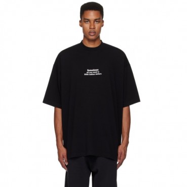 베트멍 남/녀 라운드 반팔 티셔츠 - Vetements Unisex Oversize Tshirt 
