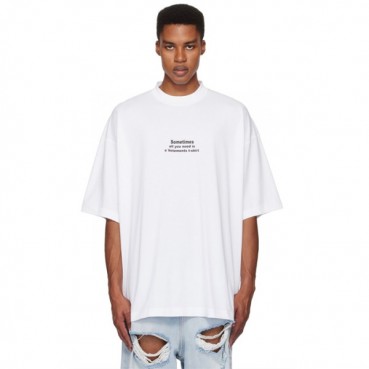 베트멍 남/녀 라운드 반팔 티셔츠 - Vetements Unisex Oversize Tshirt 