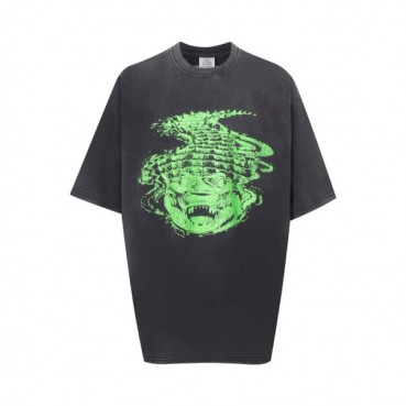 베트멍 남/녀 라운드 반팔 티셔츠 - Vetements Unisex Oversize Tshirt 