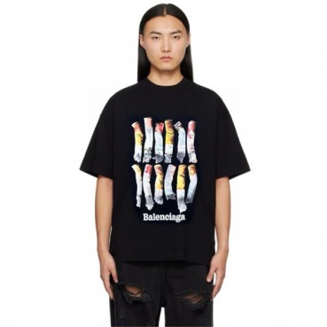 발렌시아가 남성 라운드 반팔 티셔츠 - Balenciaga Mens Round Tshirt 