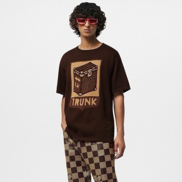 루이비통 남성 라운드 반팔 티셔츠 - Louis vuitton Mens Round Tshirt 