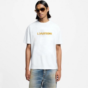 루이비통 남성 라운드 반팔 티셔츠 - Louis vuitton Mens Round Tshirt 