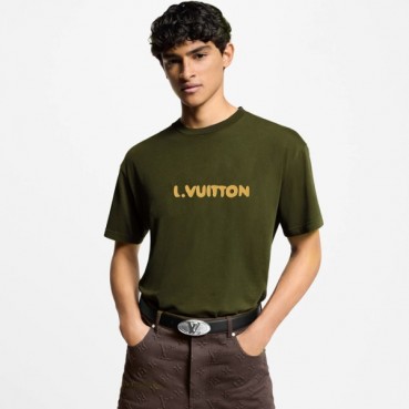 루이비통 남성 라운드 반팔 티셔츠 - Louis vuitton Mens Round Tshirt 