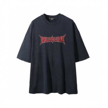발렌시아가 남성 라운드 반팔 티셔츠 - Balenciaga Mens Round Tshirt 
