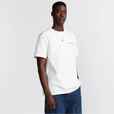 디올 남성 라운드 반팔 티셔츠 - Dior Mens Round Tshirt 