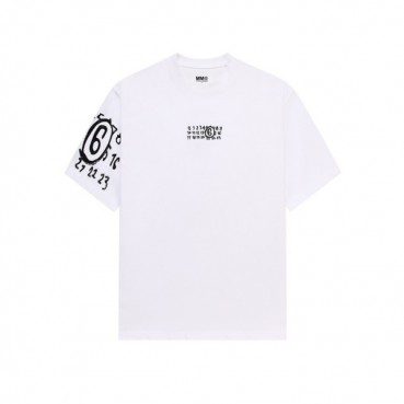 메종 마르지엘라 남성 라운드 반팔 티셔츠 - Maison Margiela Mens Round Tshirt 