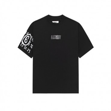 메종 마르지엘라 남성 라운드 반팔 티셔츠 - Maison Margiela Mens Round Tshirt 