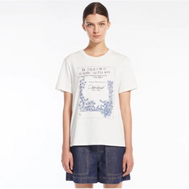 막스마라 여성 크루넥 반팔티 - Maxmara Womens Round Tshirt 