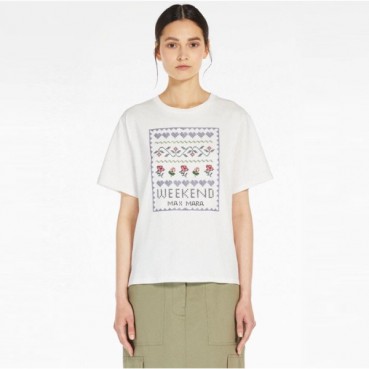 막스마라 여성 크루넥 반팔티 - Maxmara Womens Round Tshirt 