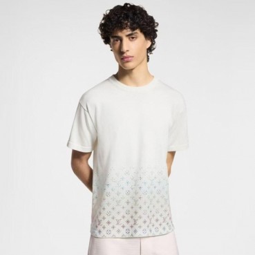 루이비통 남성 라운드 반팔 티셔츠 - Louis vuitton Mens Round Tshirt 