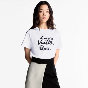 루이비통 여성 반팔 티셔츠 - Louis vuitton Womens White Tshirts 