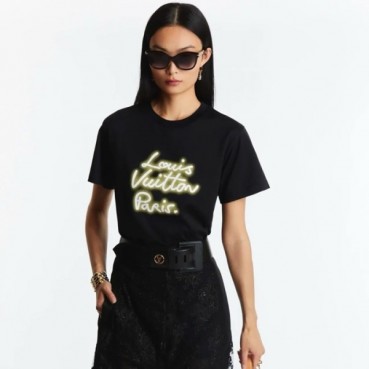루이비통 여성 반팔 티셔츠 - Louis vuitton Womens Round Tshirt 