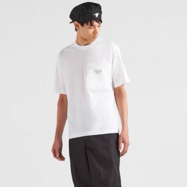 프라다 남성 라운드 반팔티 - Prada Mens Round Tshirt 