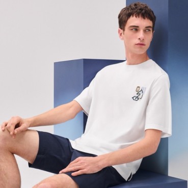 에르메스 남성 라운드 반팔티 - Hermes Mens Round Tshirt 
