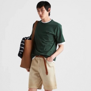 프라다 남성 라운드 반팔티 - Prada Mens Round Tshirt 