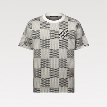 루이비통 남성 라운드 반팔 티셔츠 - Louis vuitton Mens Round Tshirt 