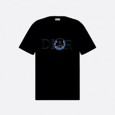 디올 남성 라운드 반팔 티셔츠 - Dior Mens Round Tshirt 