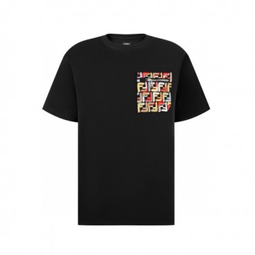 펜디 남성 라운드 반팔 티셔츠 - Fendi Mens Round Tshirt 
