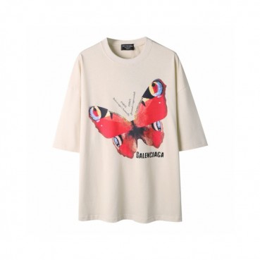 발렌시아가 남성 라운드 반팔 티셔츠 - Balenciaga Mens Round Tshirt 