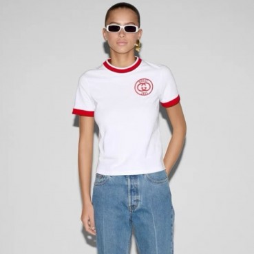 구찌 여성 라운드 반팔 티셔츠 - Gucci Womens Round Tshirt 