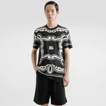 돌체앤가바나 남성 반팔 티셔츠 - Dolce&Gabbana Mens Round Tshirt 