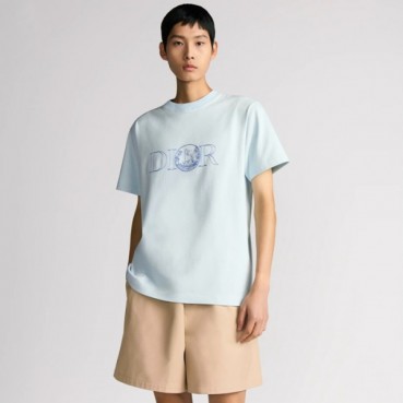 디올 남성 라운드 반팔 티셔츠 - Dior Mens Round Tshirt 