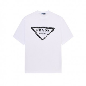 프라다 남성 라운드 반팔티 - Prada Mens Round Tshirt 
