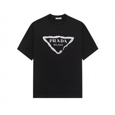 프라다 남성 라운드 반팔티 - Prada Mens Round Tshirt 