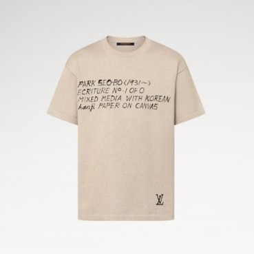 루이비통 남성 라운드 반팔 티셔츠 - Louis vuitton Mens Round Tshirt 