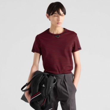 프라다 남성 라운드 반팔티 - Prada Mens Round Tshirt 