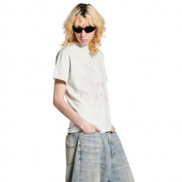 발렌시아가 남성 라운드 반팔 티셔츠 - Balenciaga Mens Round Tshirt 
