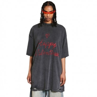 발렌시아가 남성 라운드 반팔 티셔츠 - Balenciaga Mens Round Tshirt 